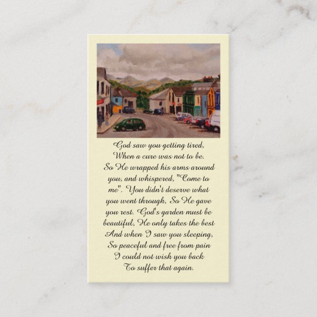 Prayer Memorial Blessing Card (Front)