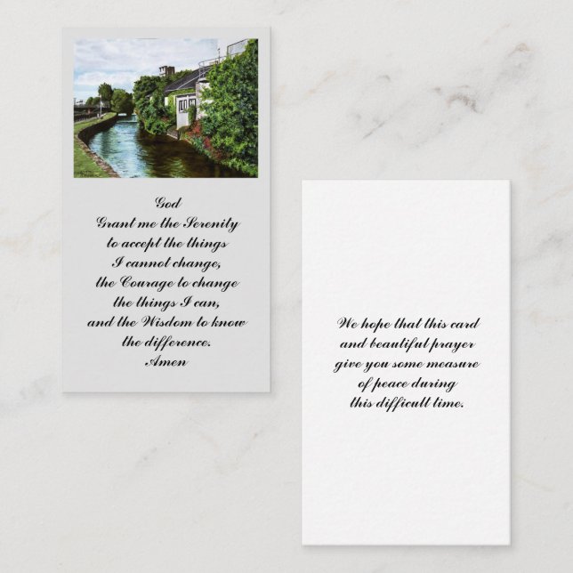 Prayer Memorial Blessing Card (Front/Back)