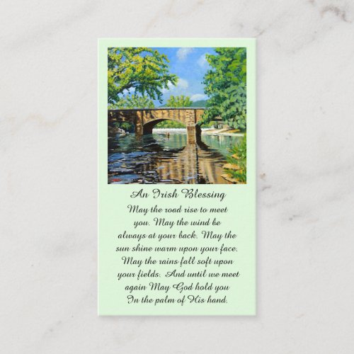 Prayer Memorial Blessing Funeral Card