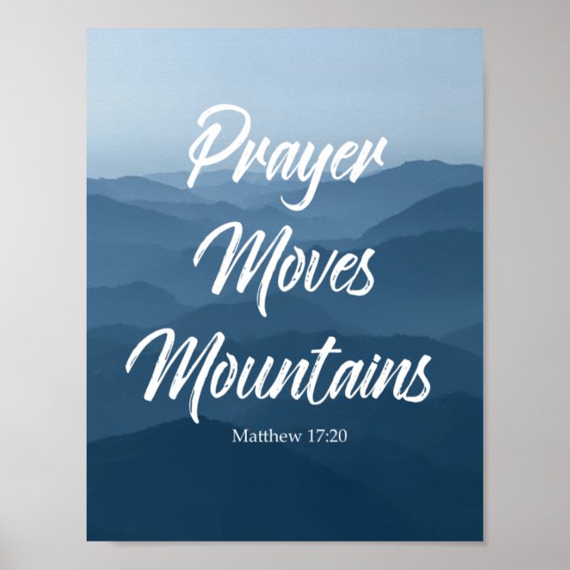 PRAYER MOVES MOUNTAINS WALL ART (Front)