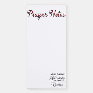 Prayer Notes Hearts Magnetic Notepad