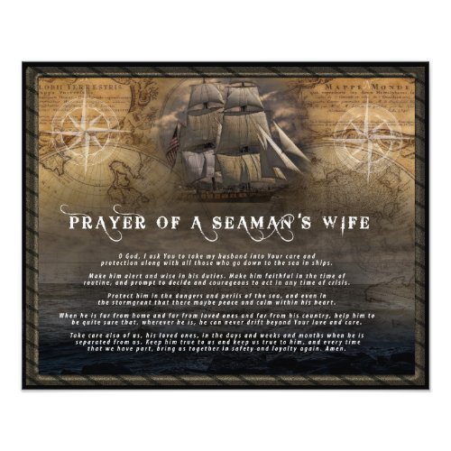 Prayer of a Seamans wife Photo Print
