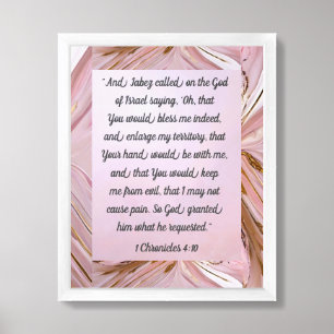 Prayer of Jabez Downloadsble file Framed Art