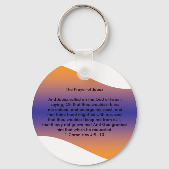 Prayer of Jabez Keychain (Front)
