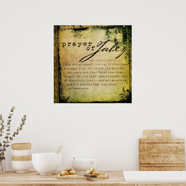Prayer of Jabez Poster | Zazzle