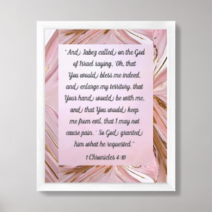 Prayer of Jabez Print, Value Poster Paper (Matte)