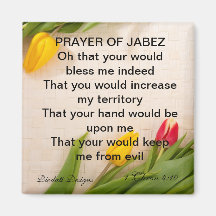 Prayer of Jabez Tulip Magnet
