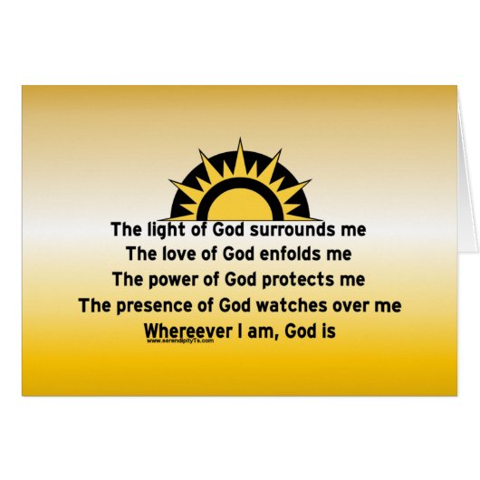 Prayer of Protection Cards (Front Horizontal)