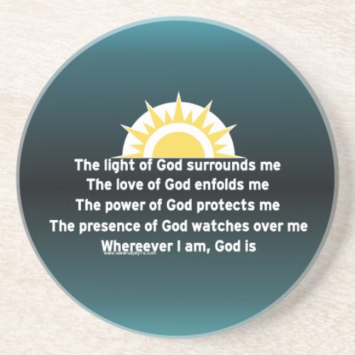 Prayer of Protection Drink Coaster