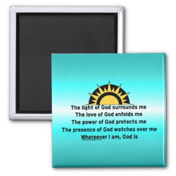 Prayer Of Protection Magnet by SerendipityTs at Zazzle
