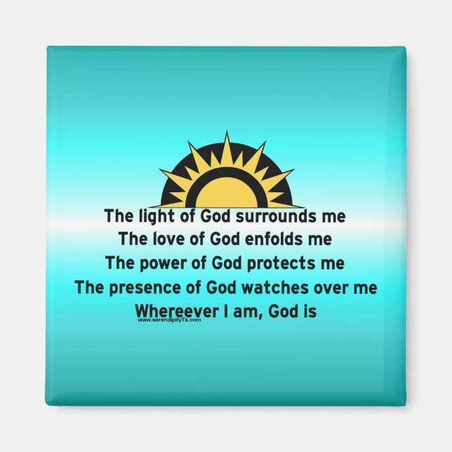 Prayer of Protection Magnet (Front)