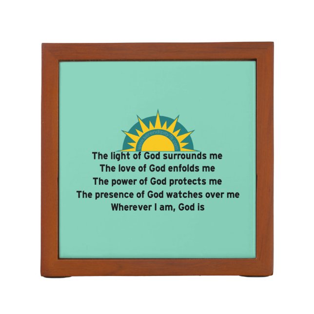 Prayer of Protection Pencil Holder (Back)