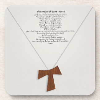 Prayer of Saint Francis Beverage Coaster