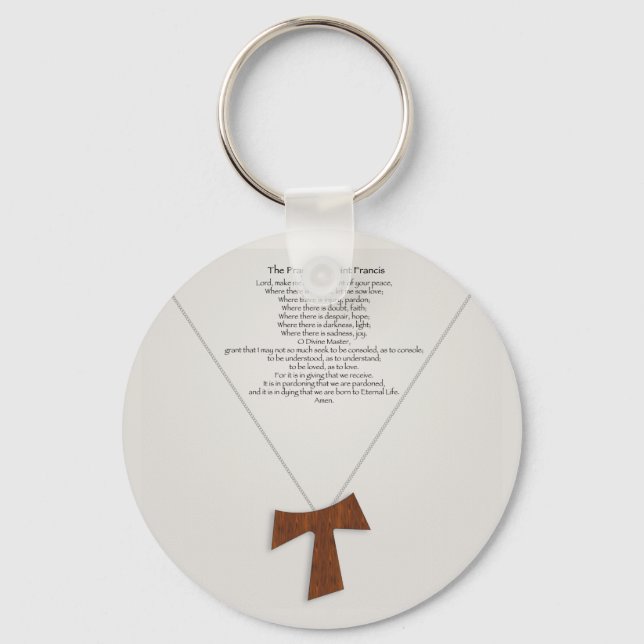 Prayer of Saint Francis Keychain (Front)
