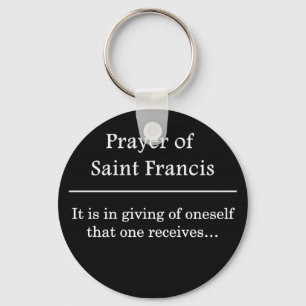 Prayer of Saint Francis Keychain