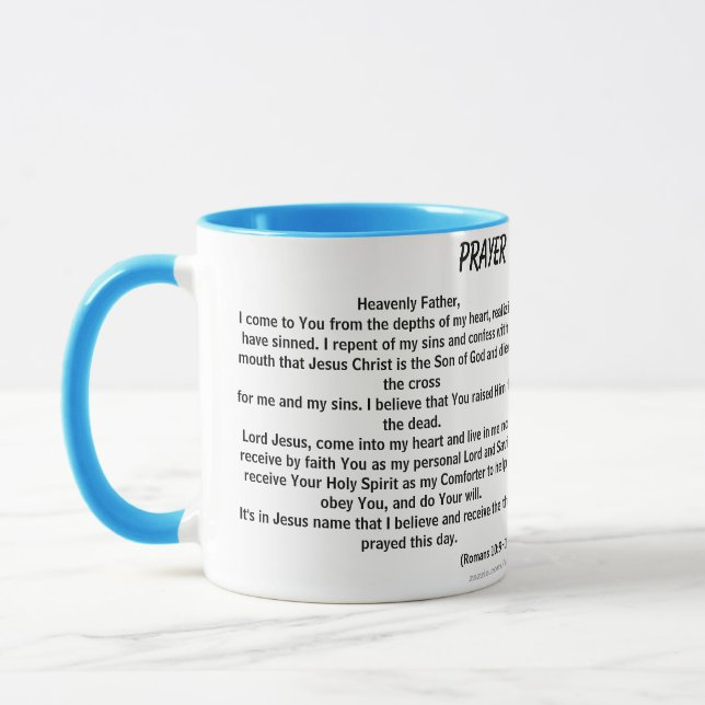 PRAYER OF SALVATION MUG (Left)