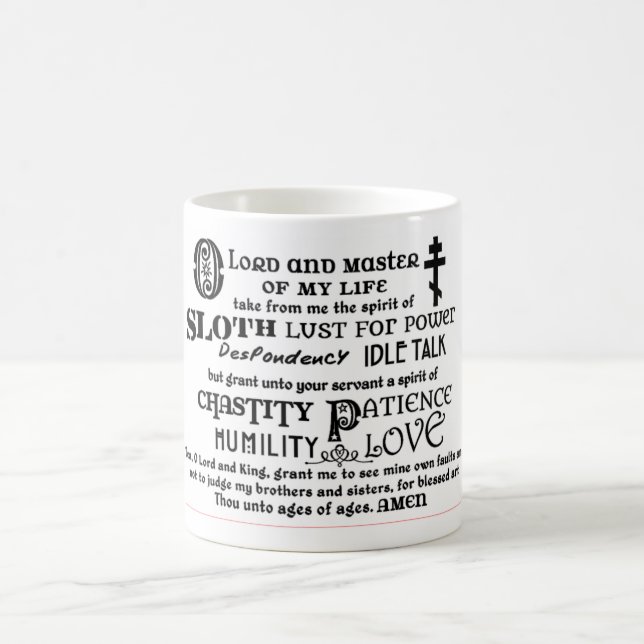 Prayer of St. Ephrem Coffee Mug (Center)
