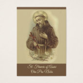 Prayer of St. Francis of Assisi Holy Card (Front)