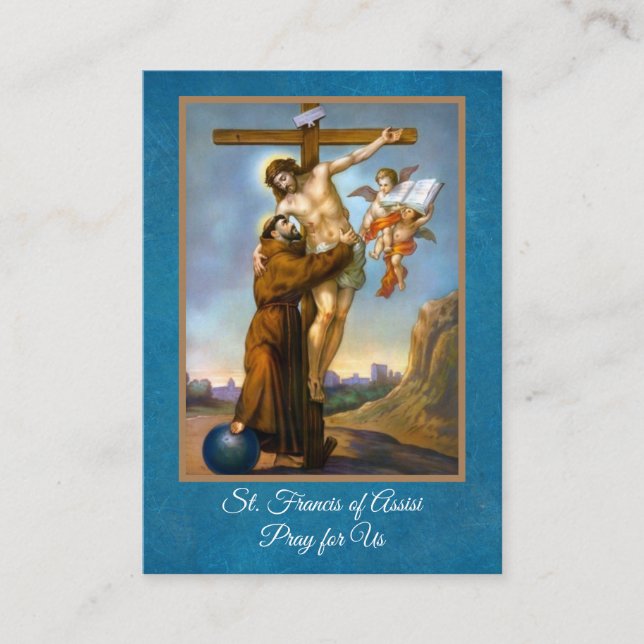 Prayer of St. Francis of Assisi Holy Cards (Front)