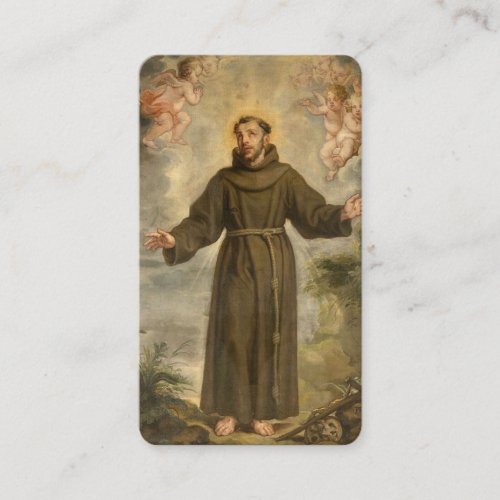 Prayer of St Francis of Assisi Holy Prayer Card