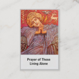 Prayer of those living alone card