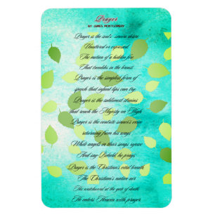 Prayer Poem by James Montgomery Magnet