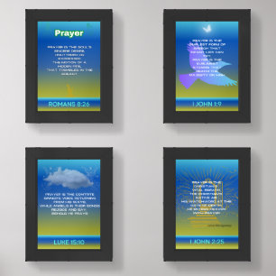 Prayer Poem by James Montgomery Wall Art Sets