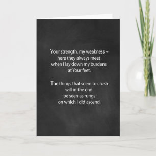 Prayer Poem On Chalkboard Card