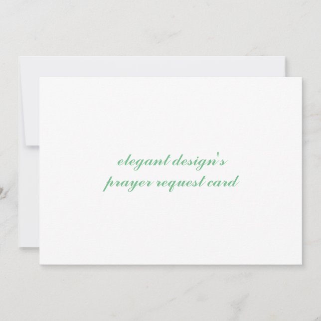 prayer request invitation card (Front)