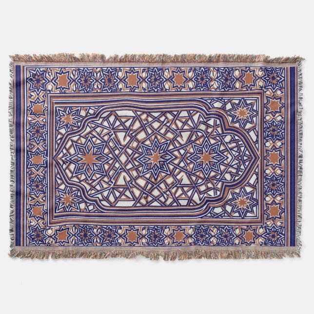 Prayer rug throw blanket  (Front)