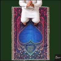Prayer rug throw blanket