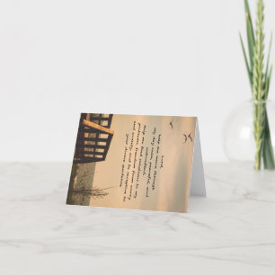 Prayer Serenity Peace Guidance Sunny Seascape Note Card