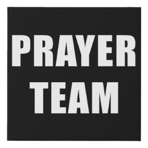 Prayer Team – Christian Ministry Faith Staff Faux Canvas Print