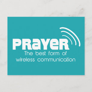 Prayer the Best Form of Communication Postcard
