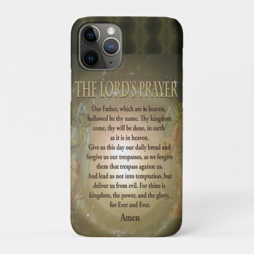 Prayer _ The Lords Prayer iPhone 11 Pro Case