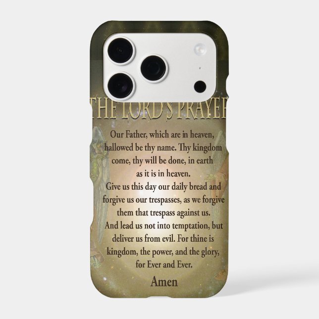 Prayer - The Lord's Prayer Iphone Case (Back)