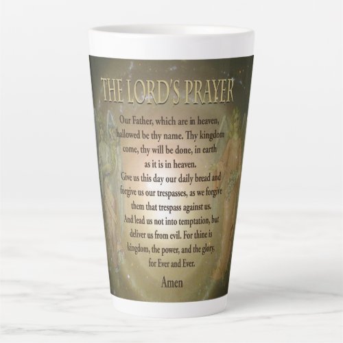 Prayer _ The Lords Prayer Latte Mug