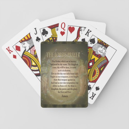 Prayer _ The Lords Prayer Playing Cards