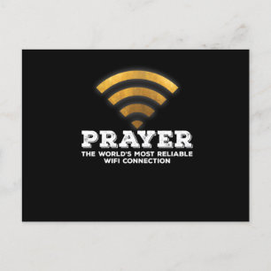 Prayer The Most Reliable Wifi Connection  Postcard