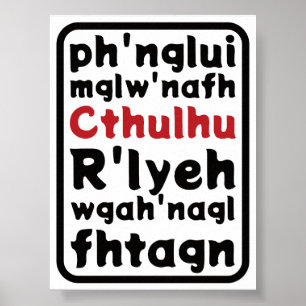 Prayer To Cthulhu Poster