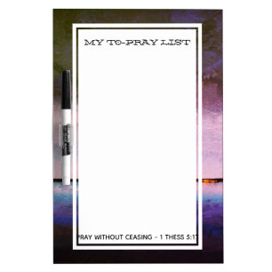 PRAYER TO-DO LIST Custom PRAY ALWAYS Scripture Dry Erase Board