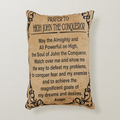 Prayer to High John the Conqueror Art Pillow