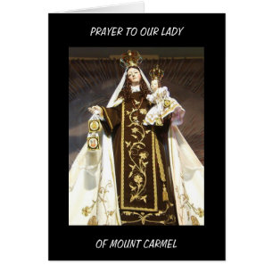 PRAYER TO OUR LADY OF MOUNT CARMEL CARDS