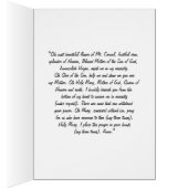 PRAYER TO OUR LADY OF MOUNT CARMEL CARDS (Inside (Right))
