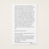 Prayer to Our Lady Undoer of Knots Holy Card (Back)