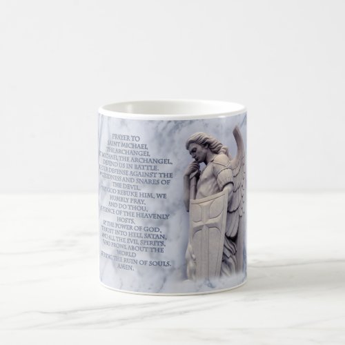 PRAYER TO SAINT MICHAEL THE ARCHANGEL COFFEE MUG