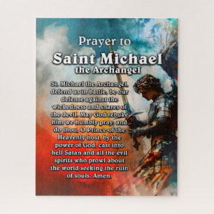 Prayer to Saint Michael the Archangel Jigsaw Puzzle