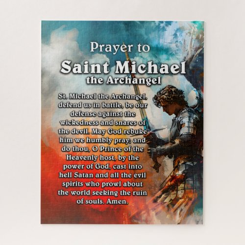 Prayer to Saint Michael the Archangel  Jigsaw Puzzle