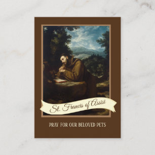 Prayer to St. Francis of Assisi for Pets Holy Card