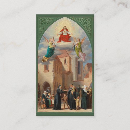 Prayer to St Vincent de Paul Catholic Priest Business Card